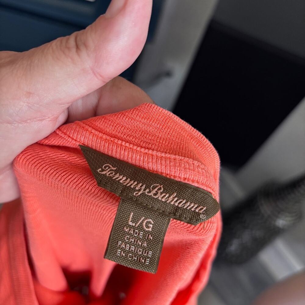 Tommy Bahama Coral to Pink Ombre Long Sleeve Tee - Picture 3 of 5